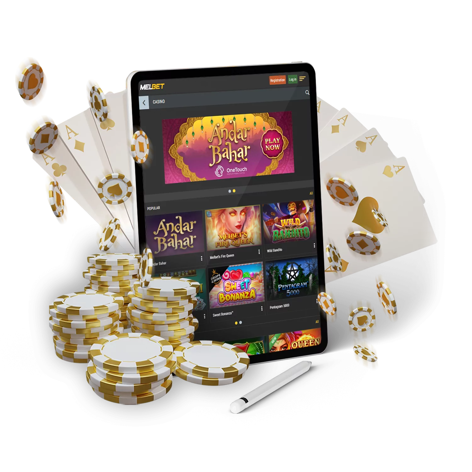 Play popular online games at Melbet casino in Bangladesh.