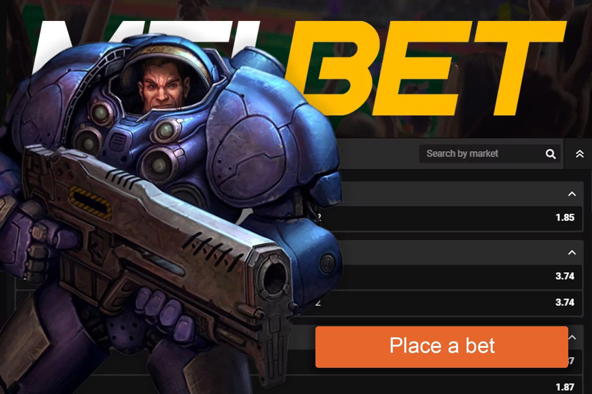 Place bets on the StarCraft 2 eSport game on Melbet.