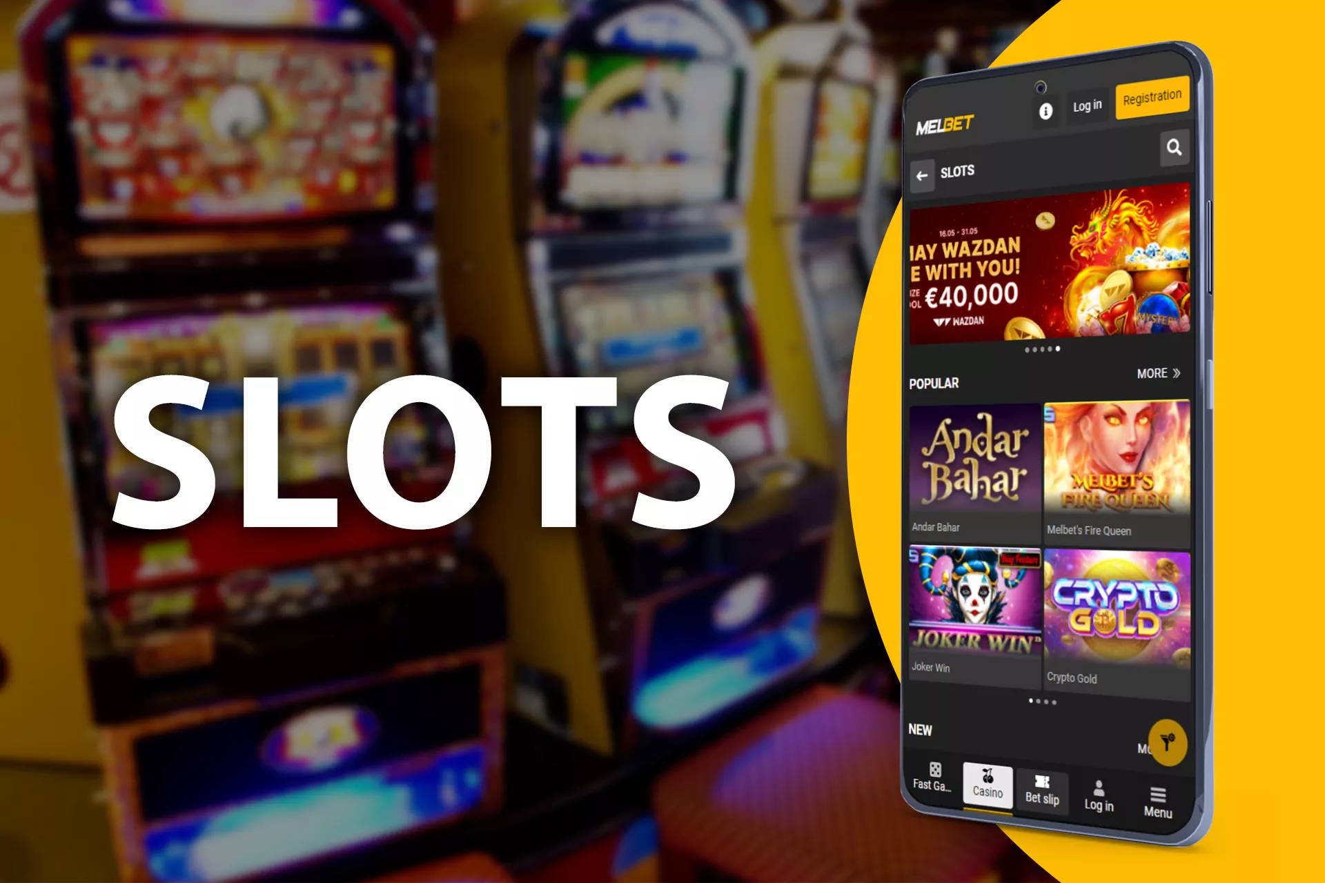 Play popular slot games at Melbet online casino.