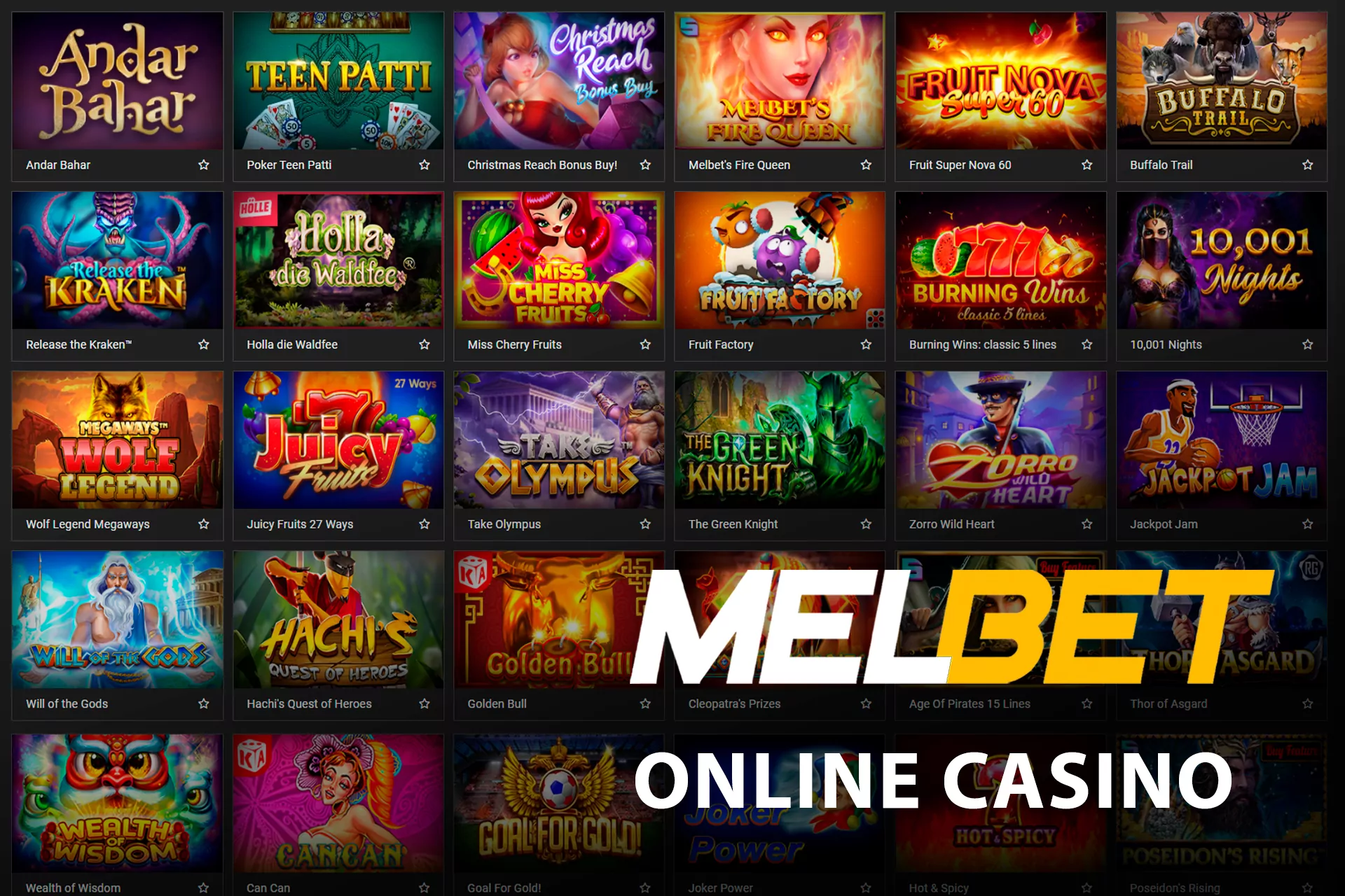 You can play online casino games and slot machines at Melbet casino in Bangladesh.