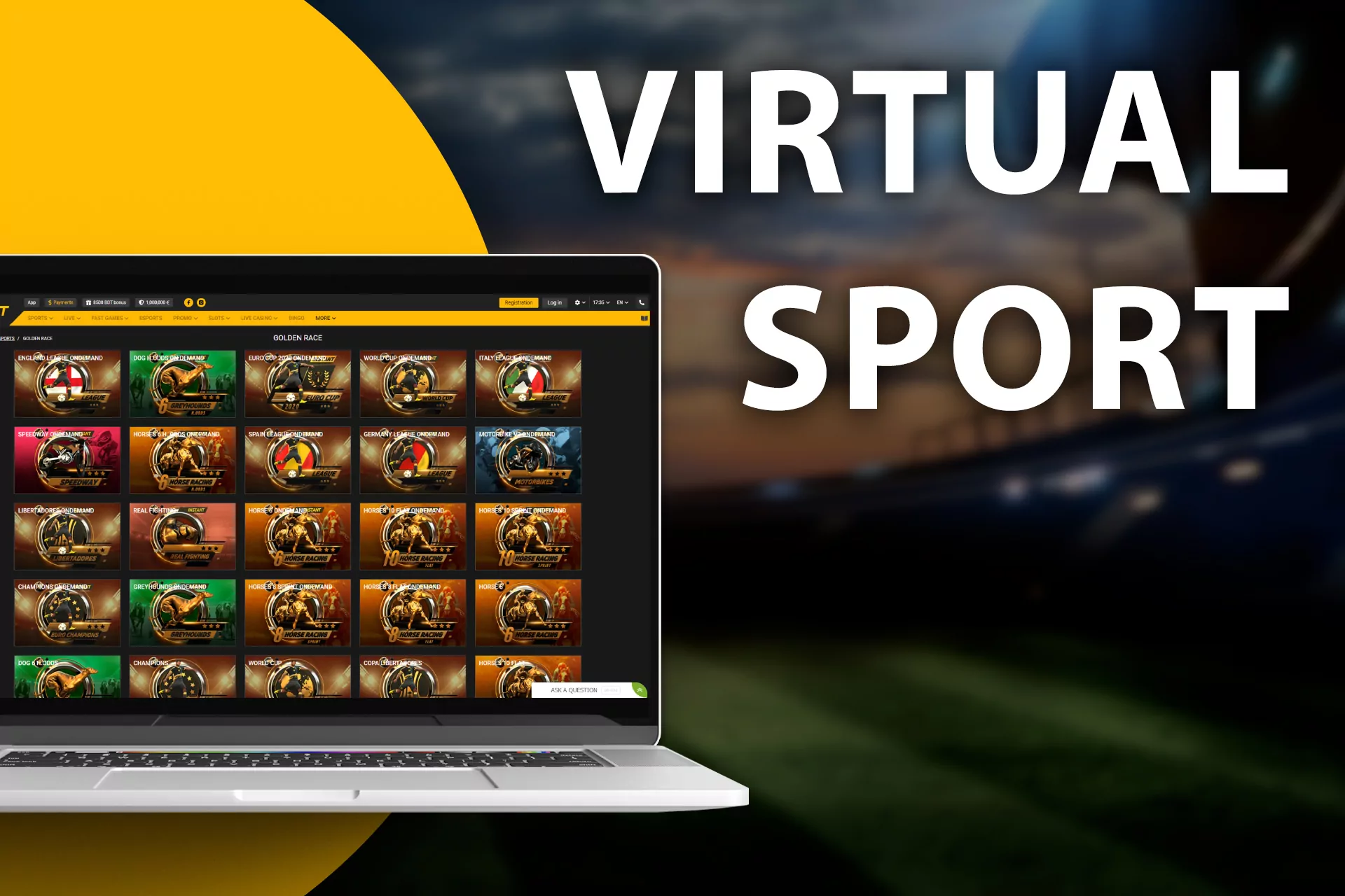 Bet on virtual sports at Melbet BD.